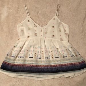 Hollister Pattern Flowly Crop Top